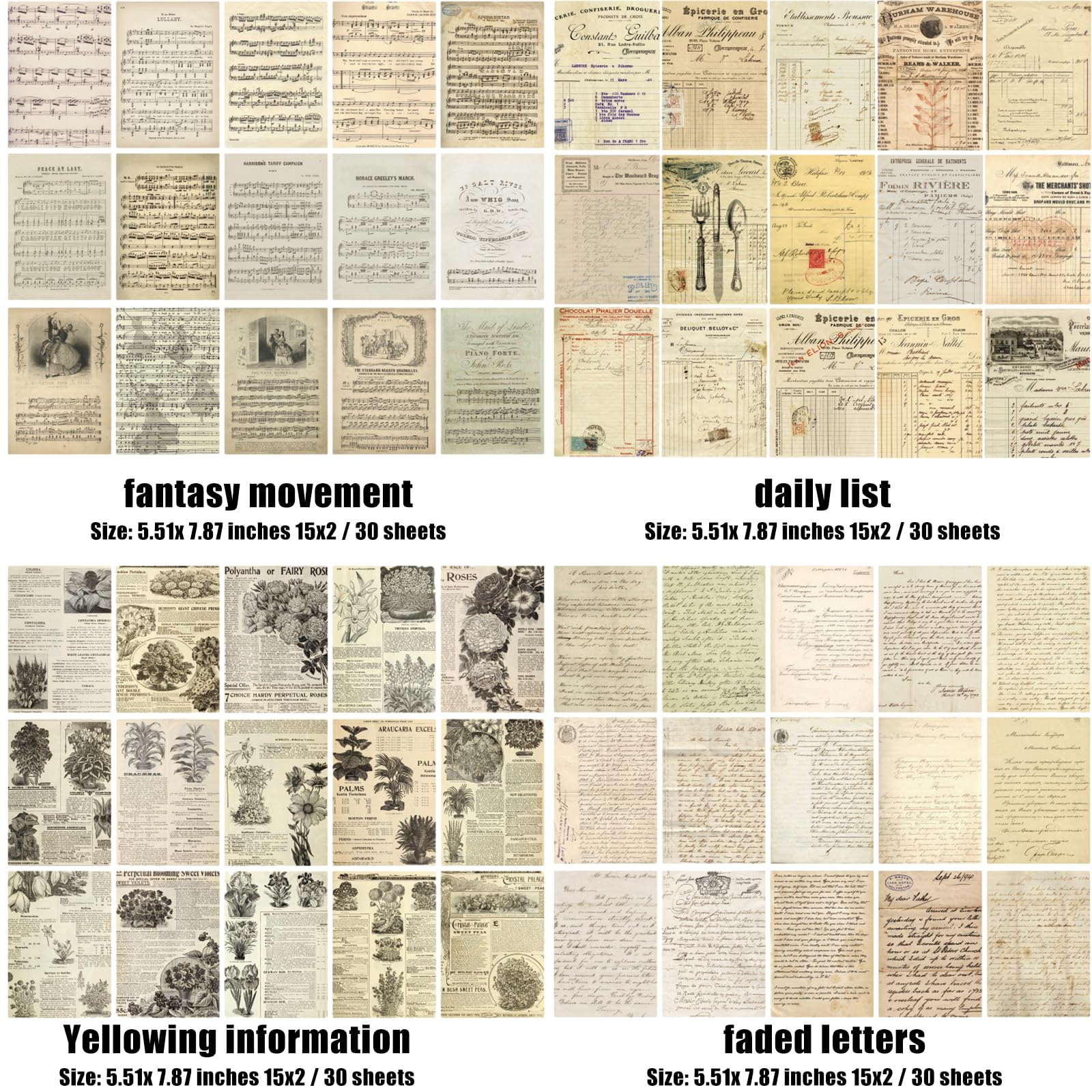 230 pezzi di diario vintage per scrapbooking, adesivi per