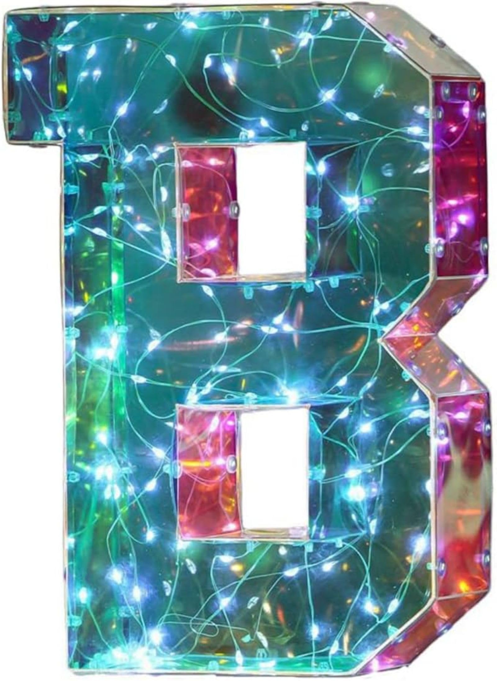 Jemnpela LED Marquee Letter Number Sign Lights Glitter Light Up Alphabet Figure Night Light for Birthday Party Wedding Home Bar Holiday Wall Decoration