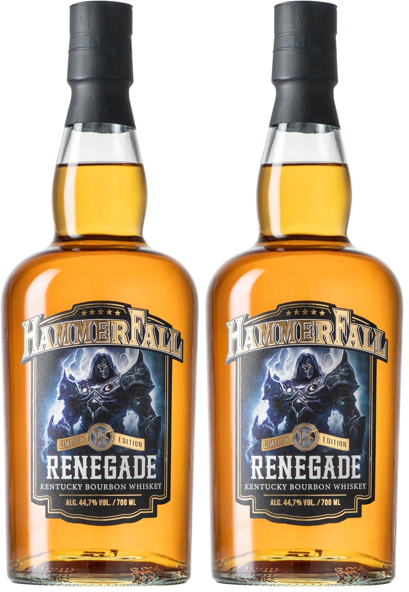 HammerFall Renegade Whisky | Kentucky Straight Bourbon | 1x 700ml | 44,7% vol (Packung mit 2)