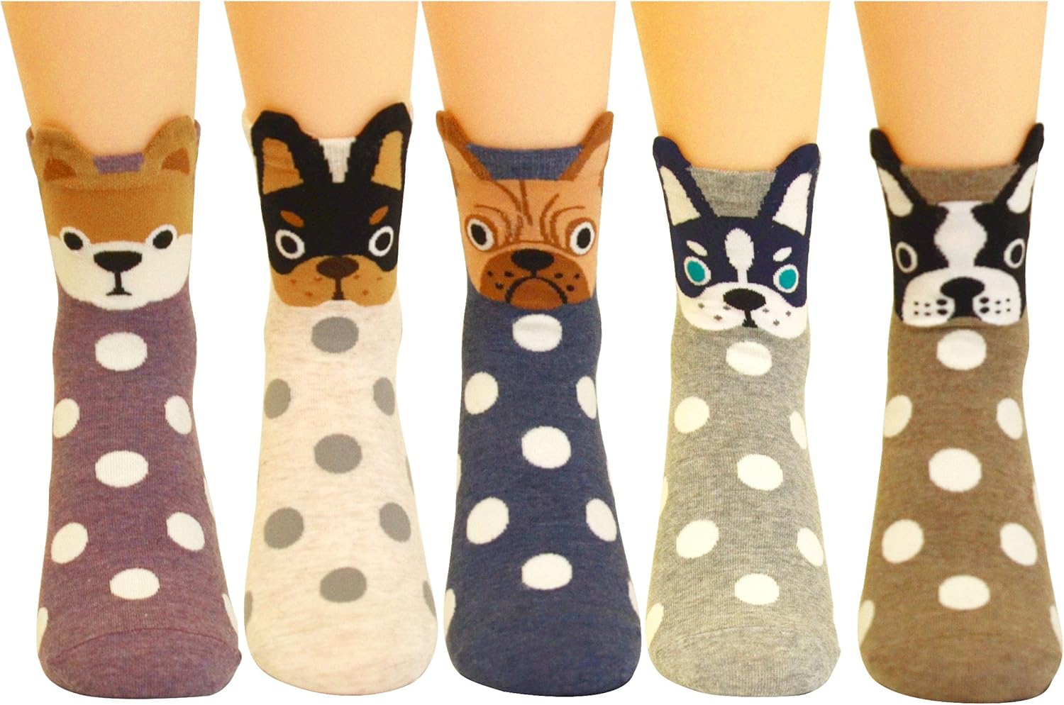 5 Jeasona Women's Cat Socks Cat Gifts Cute Animal Socks Dog Owl Gifts for Women