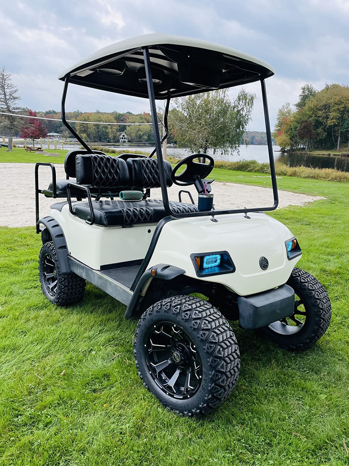Golf Cart Standard Front and Rear Fender Flares for Yamaha G14 G16 G19 G20 G22 W/Stainless Steel Screws Hardware