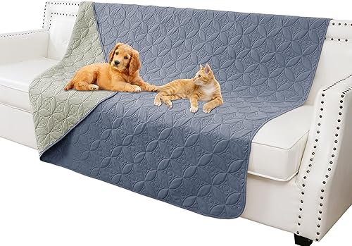 Miniatura 29 de Manta impermeable para perros, 30x30 pulgadas, fundas pequeñas para sofá, silla y cama para mascotas; protector para muebles lavable y reversible -