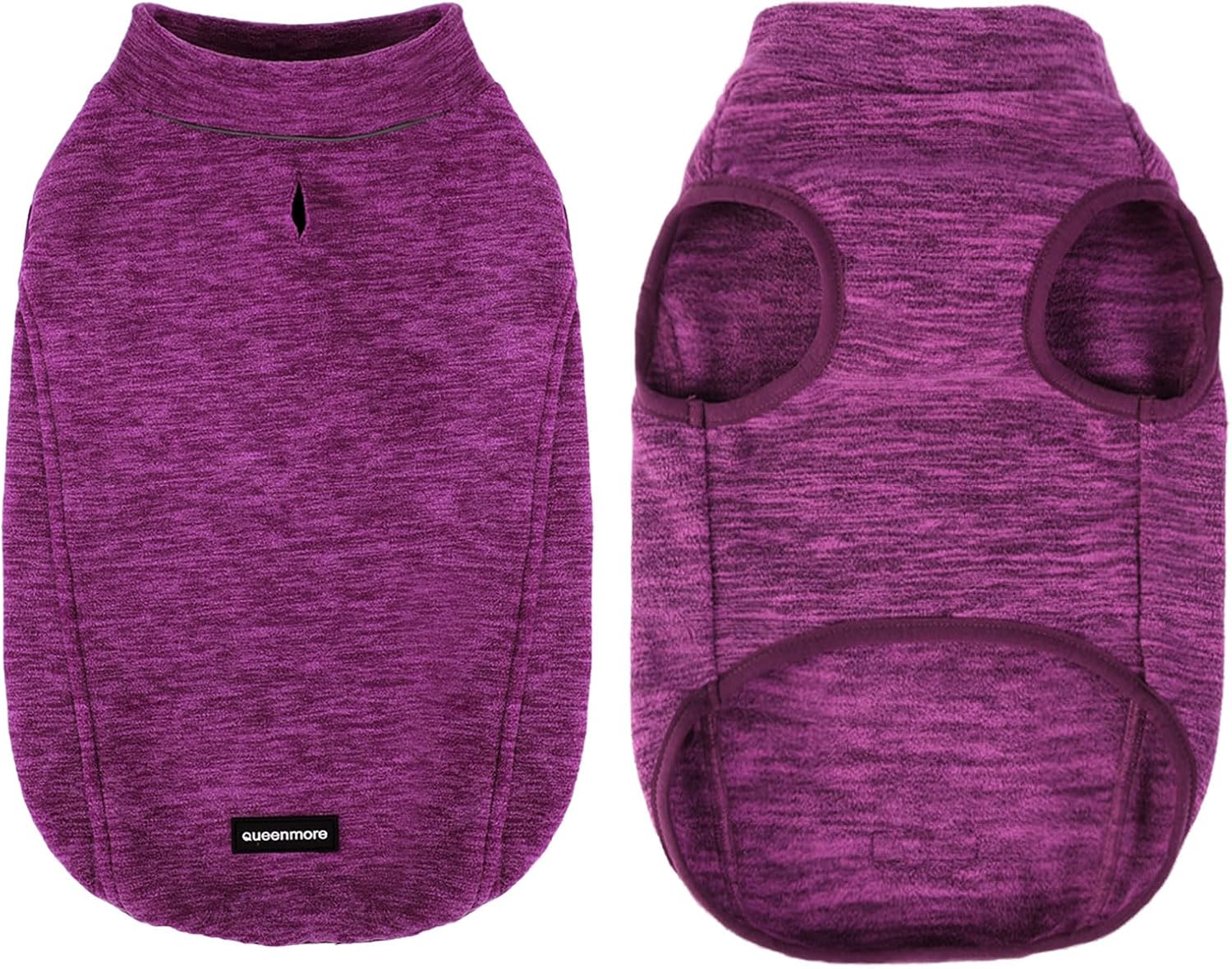 Queenmore Fleece Dog Sweater Vest,Soft Pullover Dog Jacket