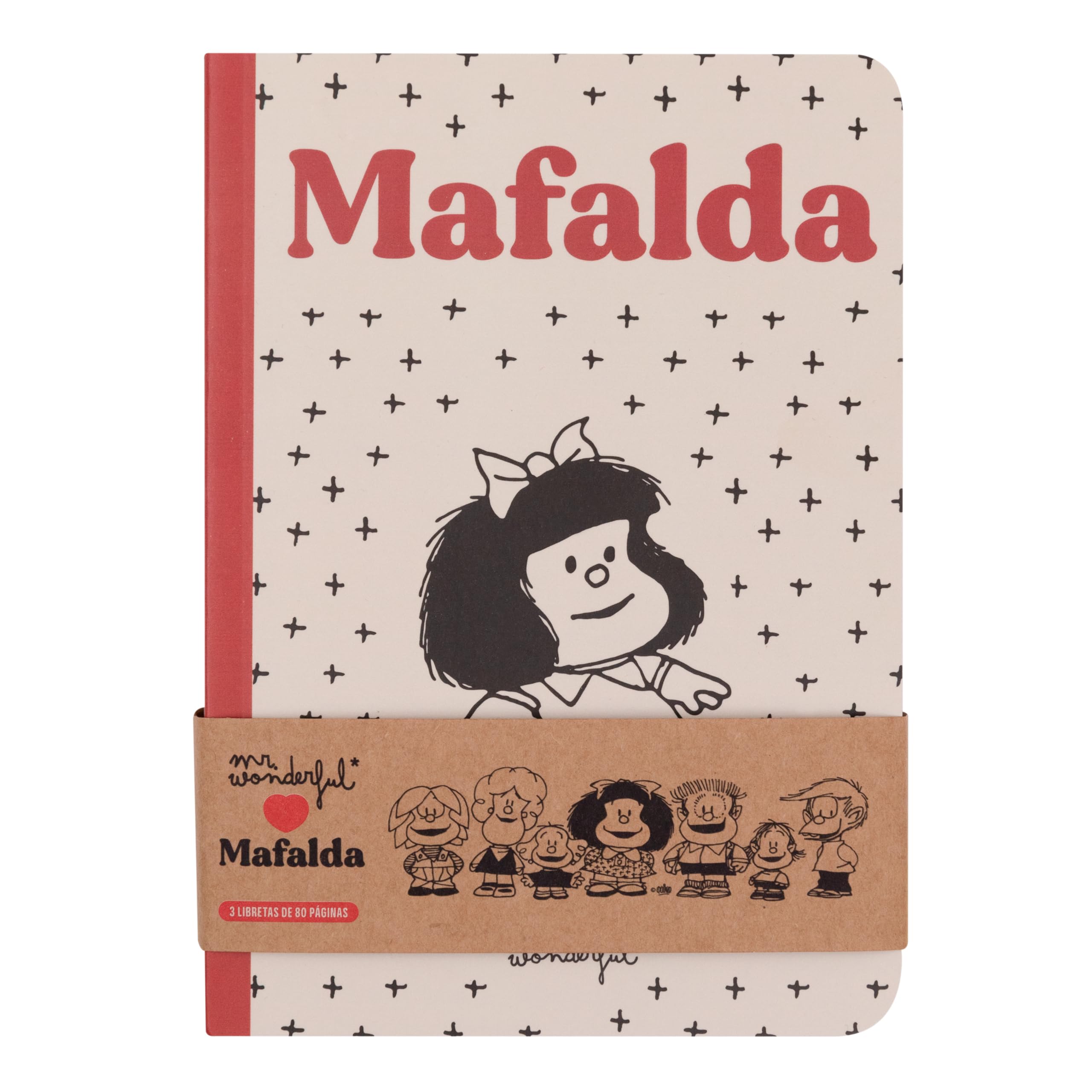 Mr. Wonderful - Set of 3 A5 notebooks - Mafalda