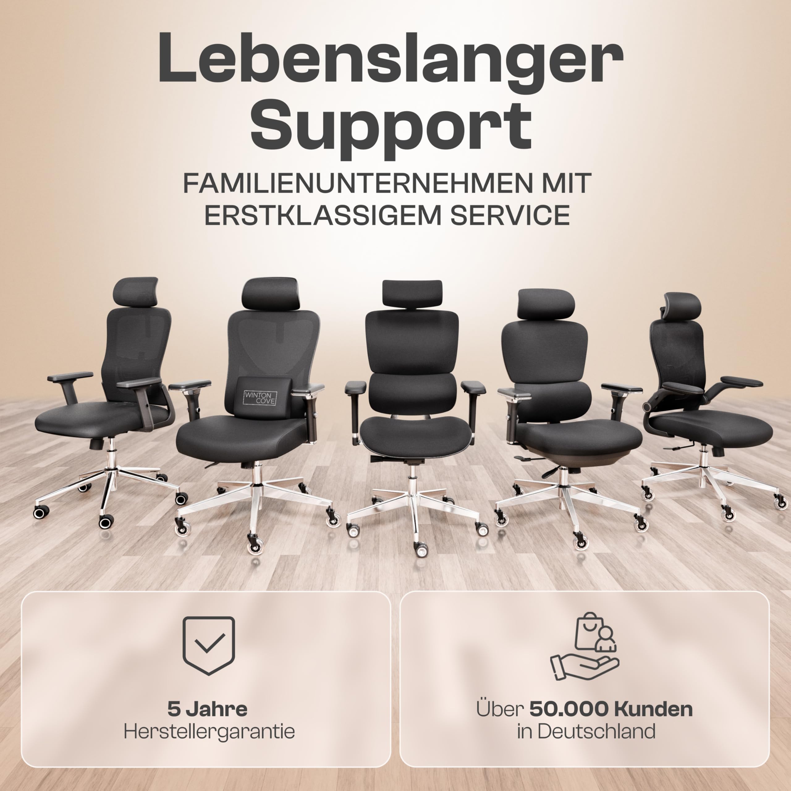 Galahad Bürostuhl Ergonomisch [VERGLEICHSIEGER] Drehstuhl 150kg | Schreibtischstuhl Ergonomisch | Komfortabler Gaming Stuhl | Bürostuhl Testsieger für höchsten Komfort und Ergonomie