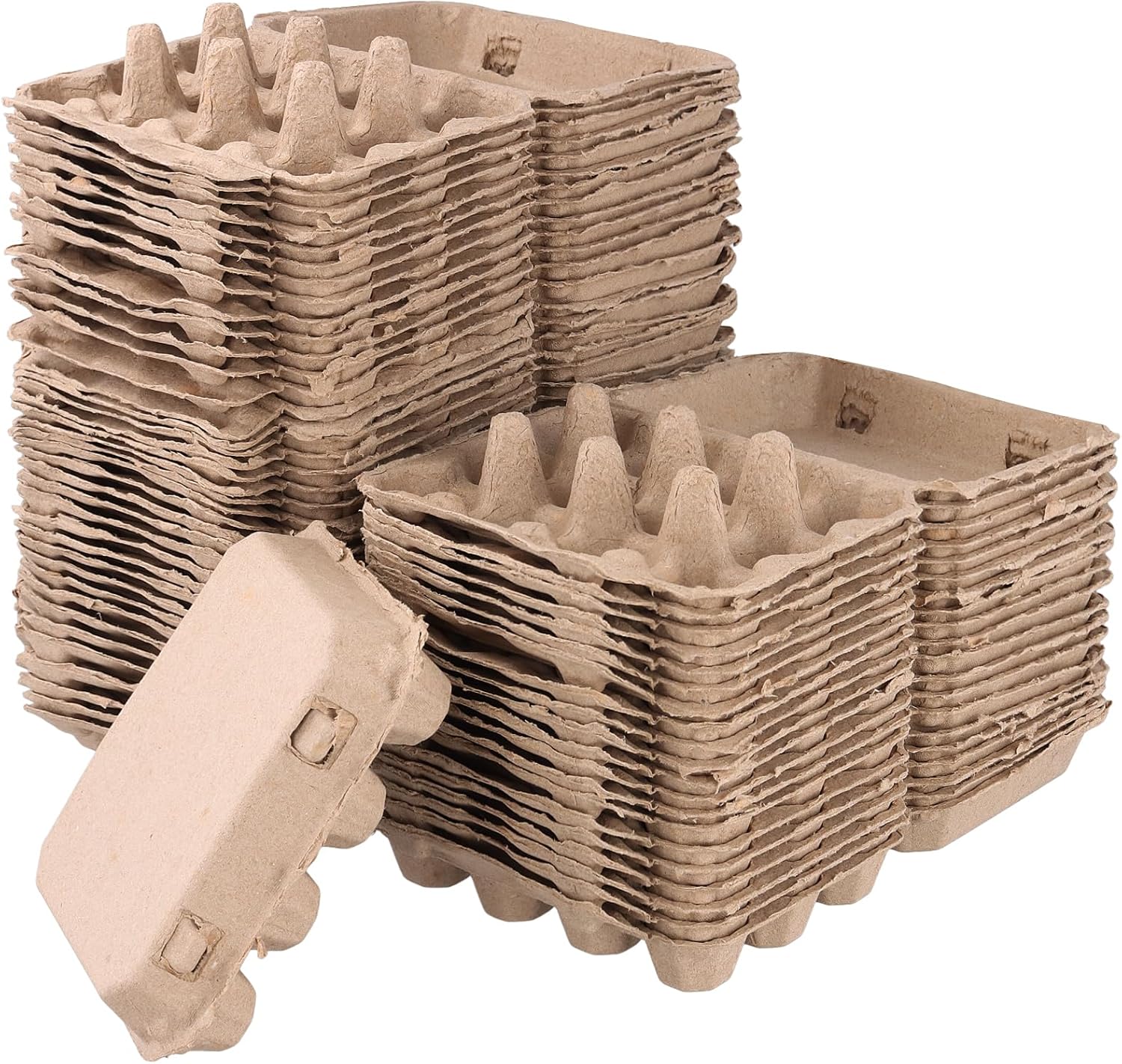 60 Pack 12 Count Quail Egg Cartons, Paper Pulp Quail Egg Holders, Bulk Quail Egg Container Boxes for Storage Quail Egg for Market, Family, Refrigerator, Farm