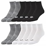 Mens Socks Ankle Socks for Men 6 & 12 Pairs Quarter Premium Athletic Shoe Size 8-12