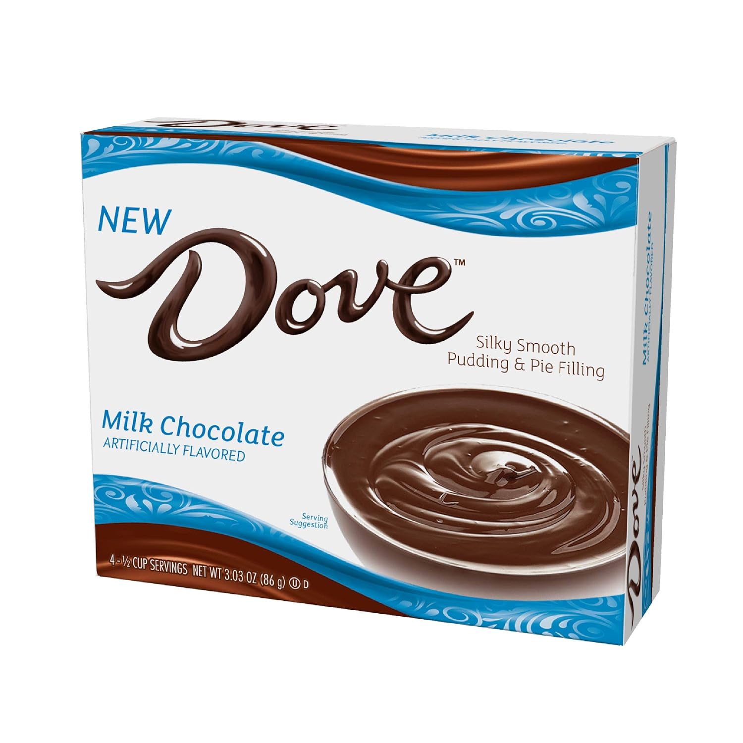 Dove Pudding Mix, 3.34 oz. Box (12 Pack), Milk Chocolate