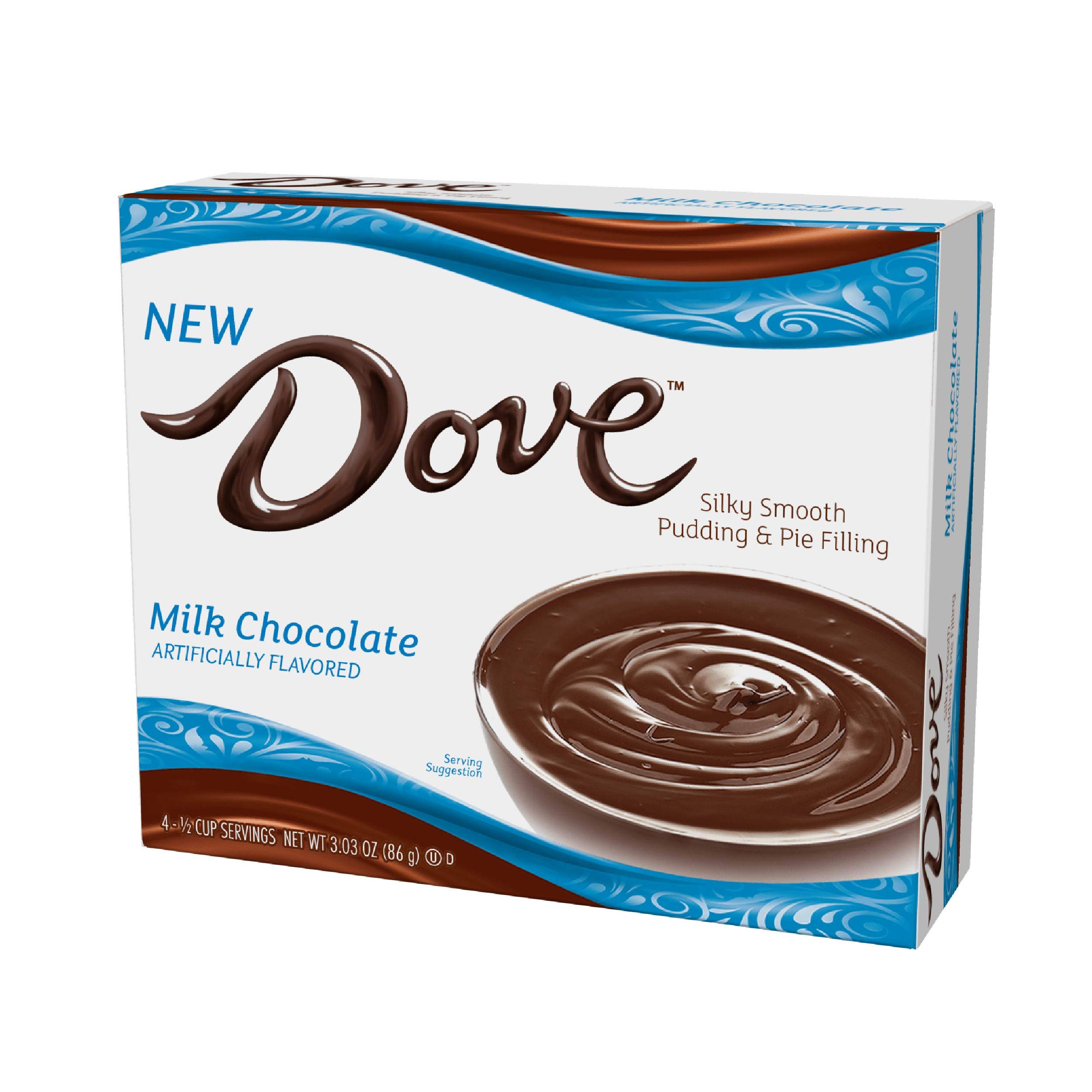 Buy Dove Pudding Mix, 3.34 oz. Box (12 Pack), Milk Chocolate Rich