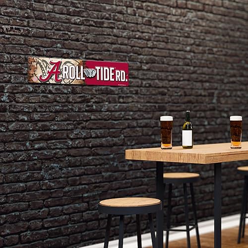 Vista 378 de Rico Industries Letrero de plástico de la NCAA de plástico de 4 x 16 pulgadas Alternativo