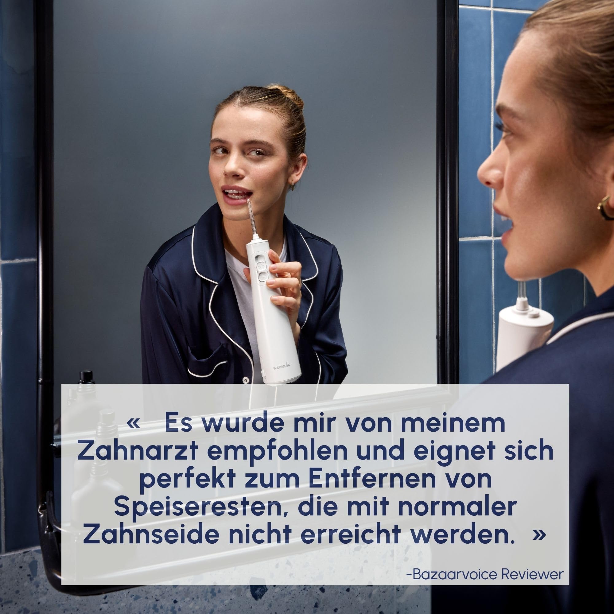 Waterpik Professional Water Flosser, Testsieger 2025, Precision Pulse Technology, TÜV Siegel, bis zu 99,9 Prozent Plaque Entfernung, 6x Aufsätze, 10x individuelle Modi, integrierter Timer, Schwarz