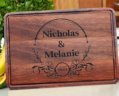 Miniatura 2 de Personalized Cutting Board, Christmas Gift, Wedding Present for Couple, Housewarming Gift for New Home, Custom Gift for Mom Dad, Unique Keepsake for