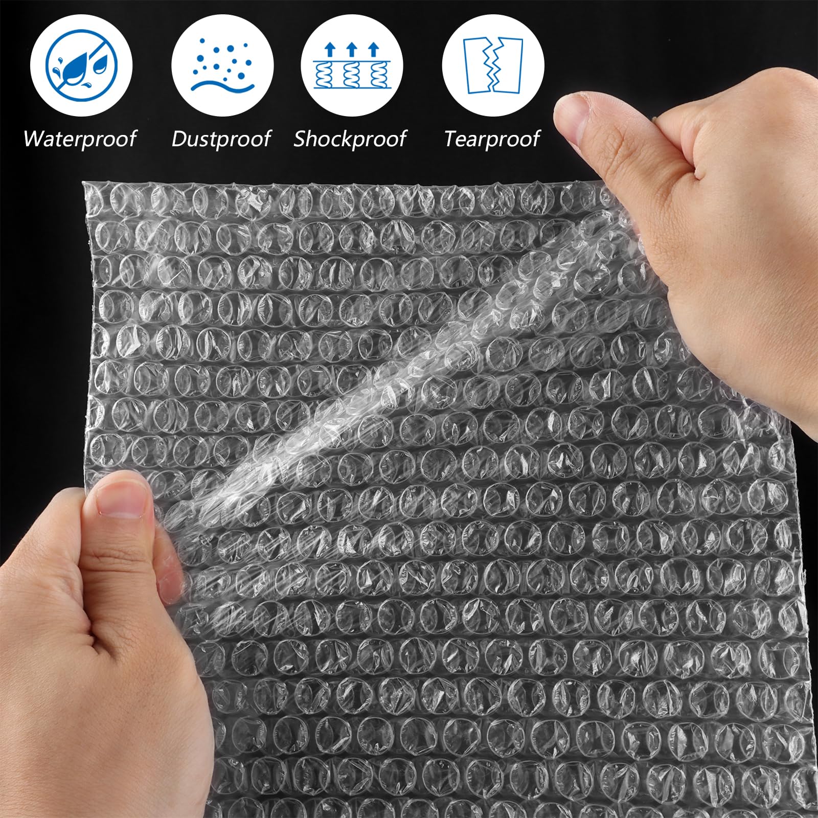 Sacs à Bulles Autocollants - Lot De 100 - 15x25 Cm - Protection Pour Envoi Colis - Polyéthylène Résistant