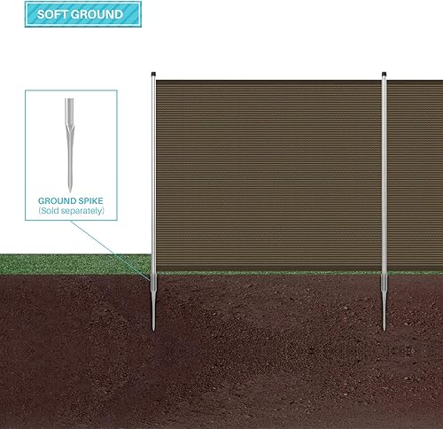 Miniatura 2 de COARBOR Valla de privacidad extraíble para piscinas enterradas sobre el suelo, valla de privacidad temporal para patio, terraza, jardín, patio, 4