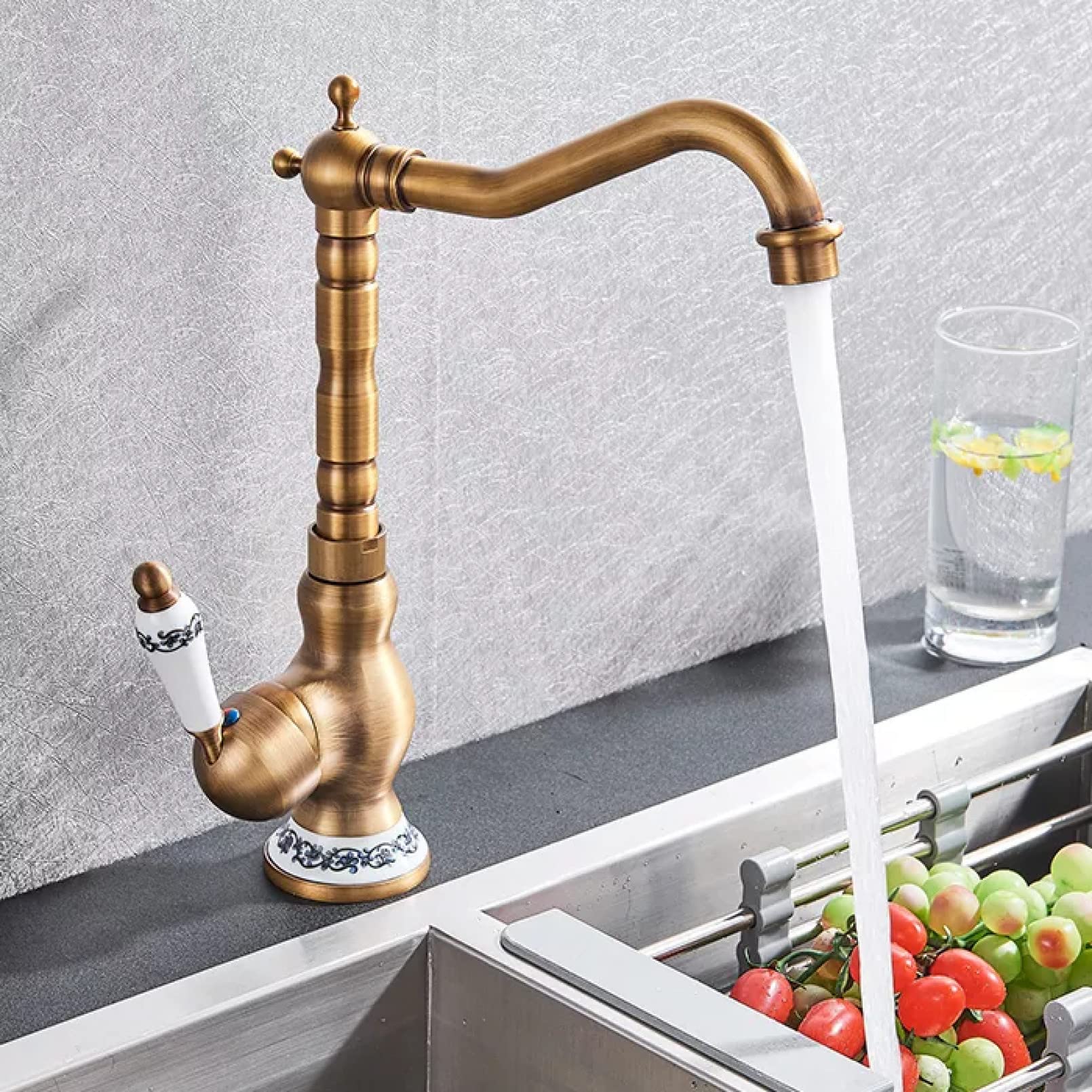 Robinet évier eau chaude et froide en laiton pour stopper les fuites avec style