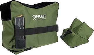 Ghost Concealment Shooting Rest Bags Front & Rear rifle support bags - Sand Bag Stand Holders for Rifles, Shooting, Range and Hunting - Pistol shooting bag - Unfilled - Ghost Concealment