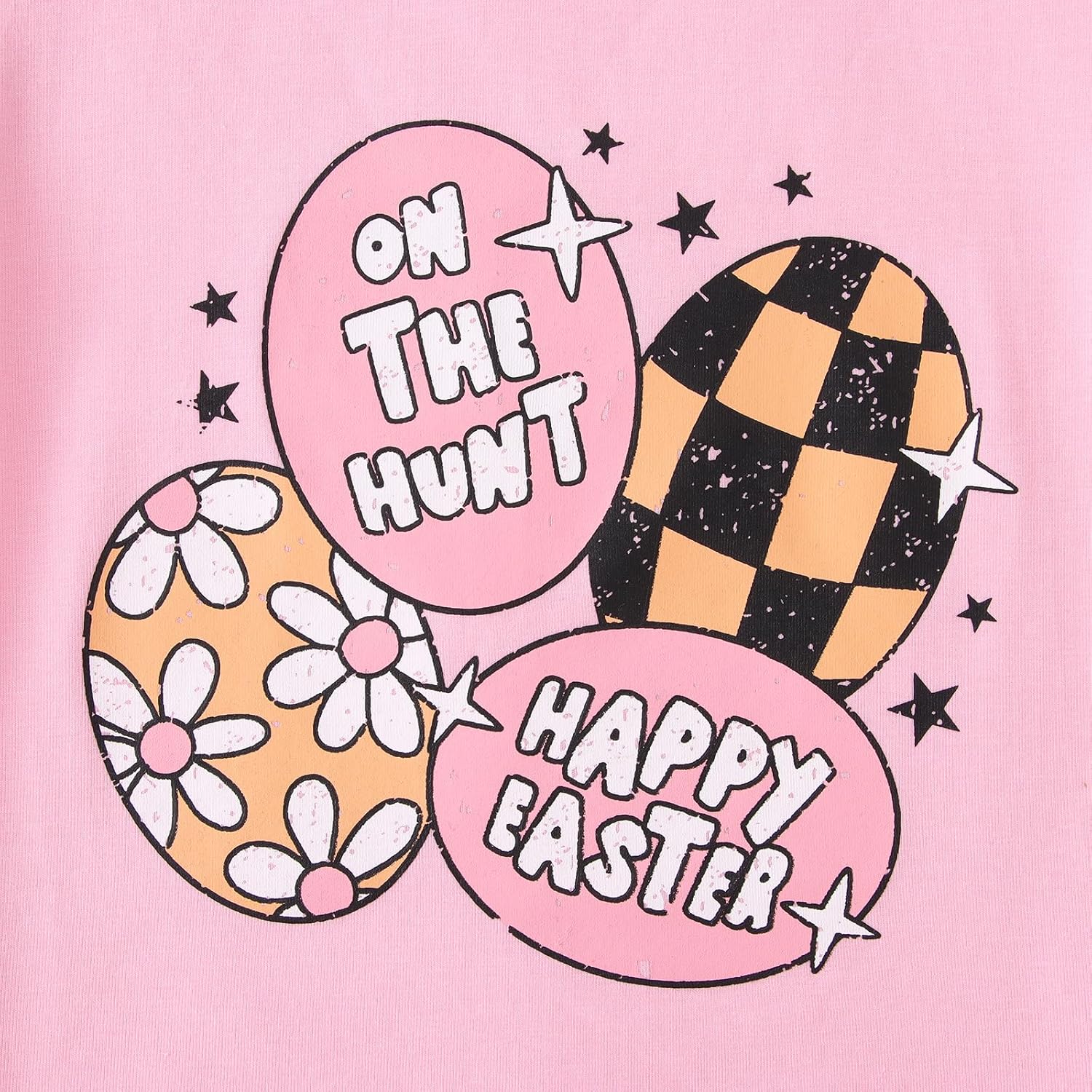 Toddler Easter Shirt for Baby Girls Happy Easter Eggs T-Shirt Short Sleeve Funny Floral Print Graphic Tees Tops - Image 6