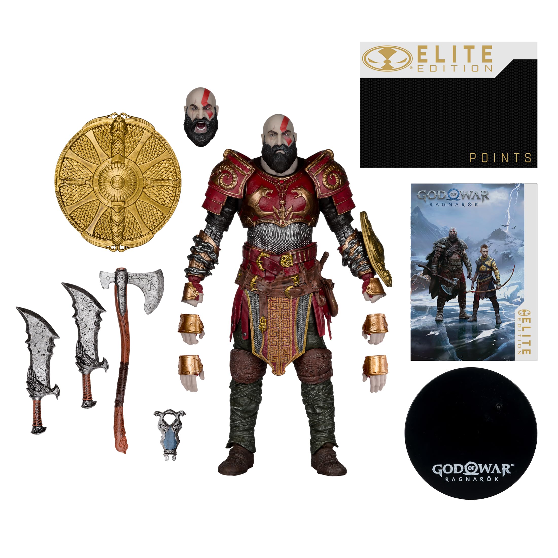 McFarlane God of Elite Edition Kratos with Ares Armor - Figura de acción (18 cm)