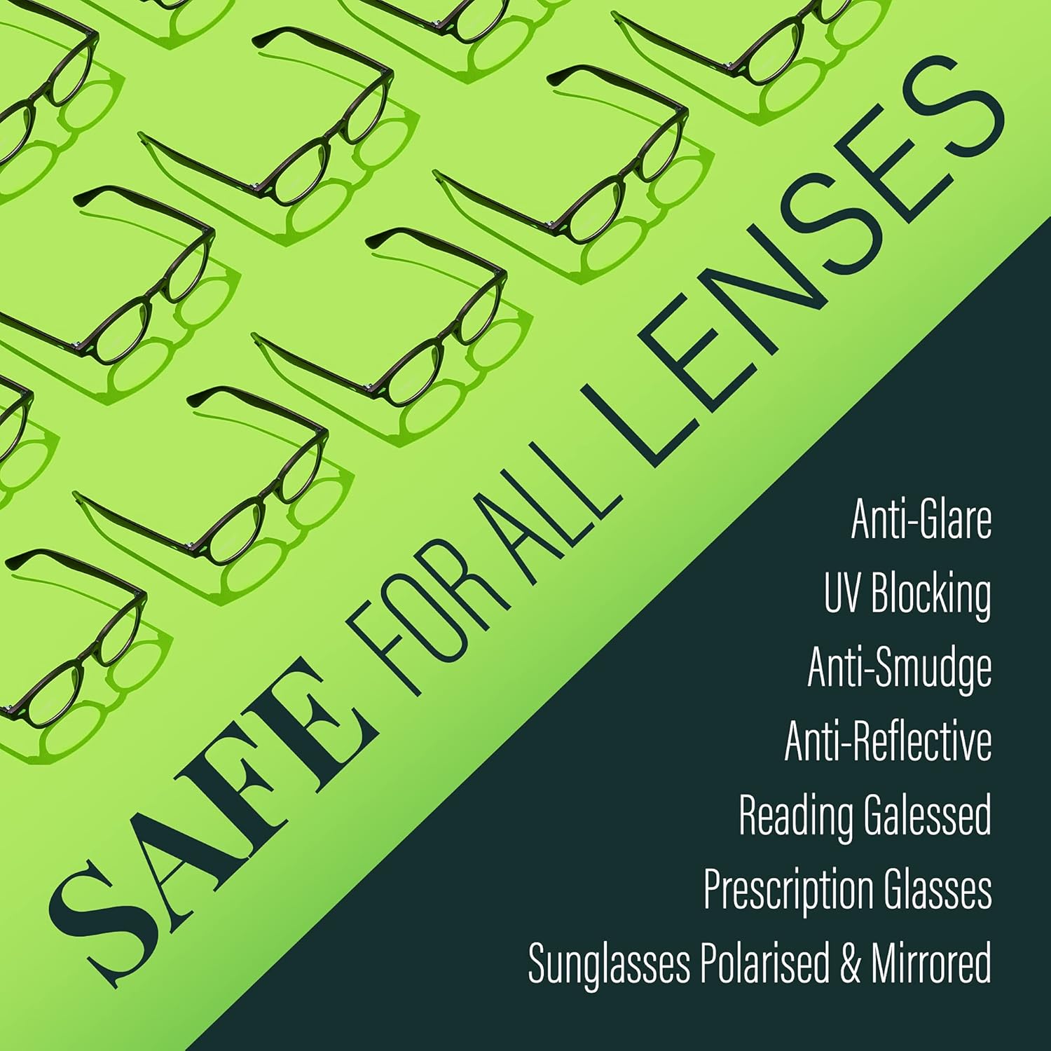 Calyptus Lens Cleaner Spray Kit | 8 Ounces + 6 Microfiber Cloths | Plant Based and USA Made | Unscented and Alcohol Free | Camera, Eyeglass, and Glasses Cleaning | Safe for All Lenses : Everything Else