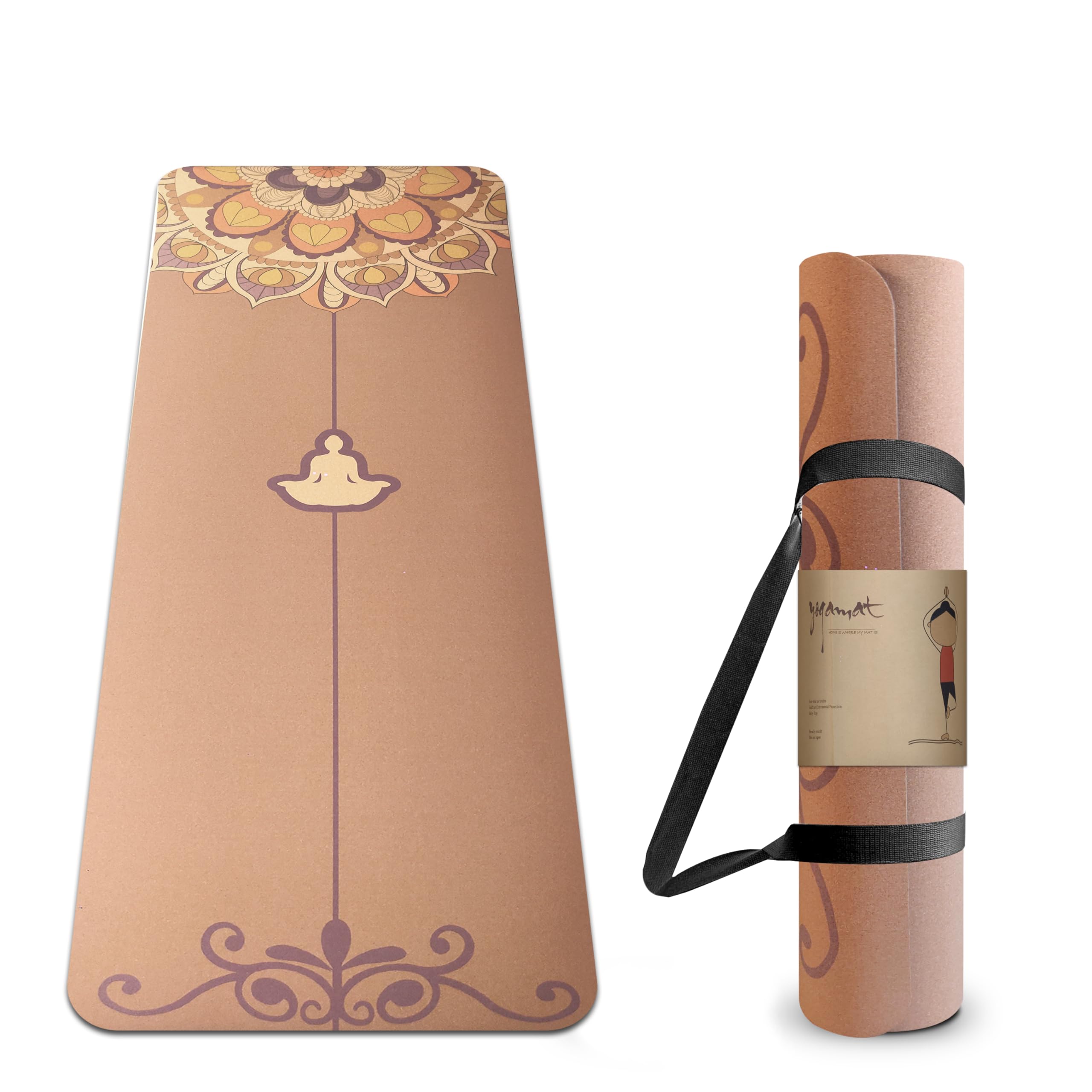 Premium Non Toxic Cork Yoga Mat with Storage Bag & Strap - 4MM Thick | Eco-Friendly, Non-Slip, & Sweat Resistant | Natural, Eco Friendly & Odor Free | Undisputable Earth Grip I No Plastic | Advanced Users 4mm | Exercise Yoga Mat for Men & Women I Tru (B0DCZBYKGV) Amazon Price History, Amazon Price Tracker