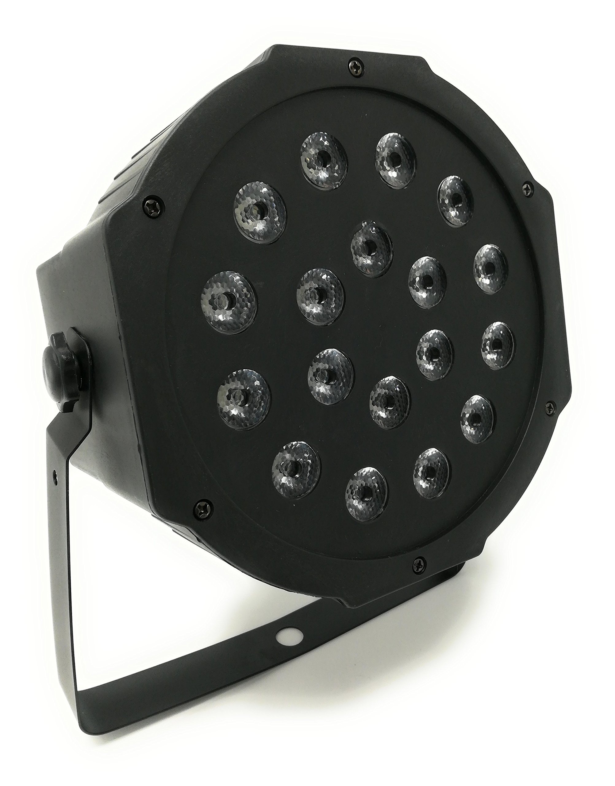 TEMPO DI SALDI Faro Rgb 18W Faretto 18 Led Vari Colori Discoteca Sensore Sonoro Luce Colorata