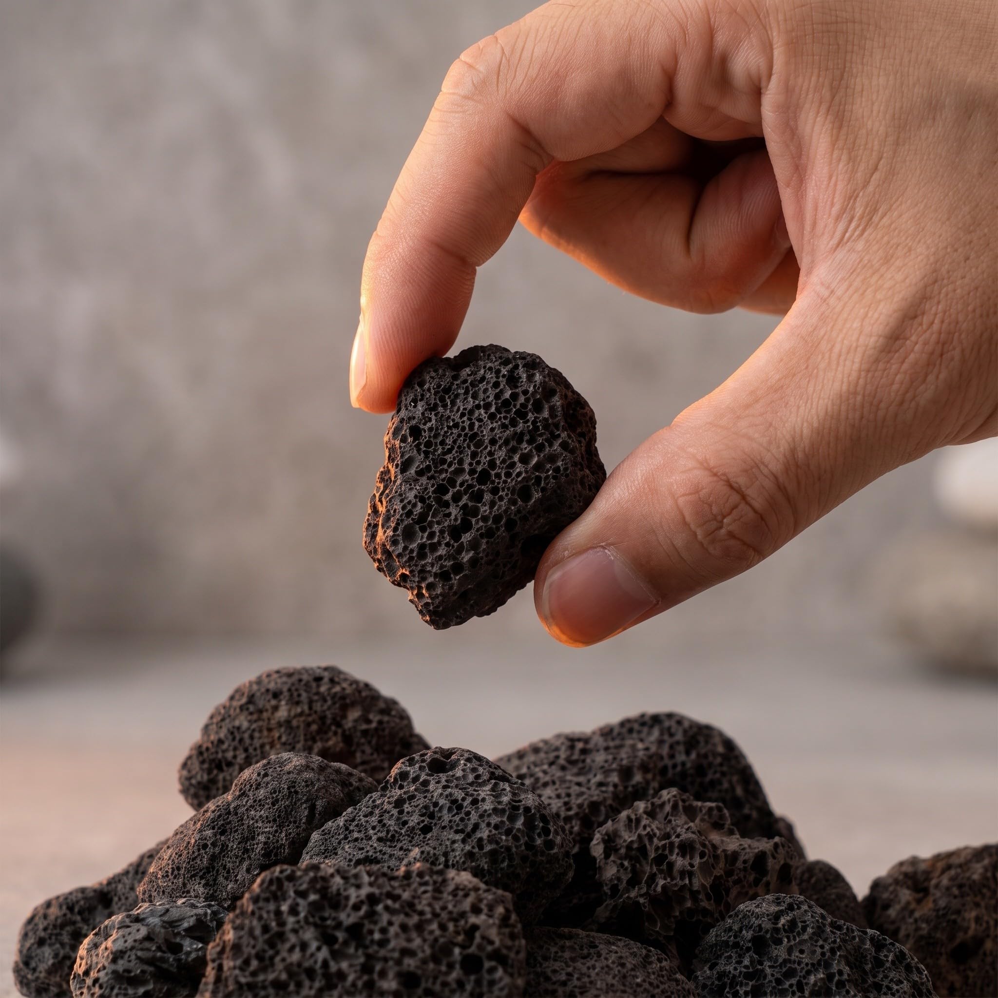 Toyvian 1 de Roches volcaniques de 3,5 cm (1,38 po) pour aménagement | Pierres de lave pour le jardinage, terreau pour bonsaï, roches volcaniques pour remplir les vases, rempotage de cactus,