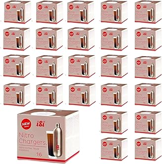 iSi North AmericaNitro Charger with Nitrogen Gas for use with Nitro Whip, Case of 24-16 Packs