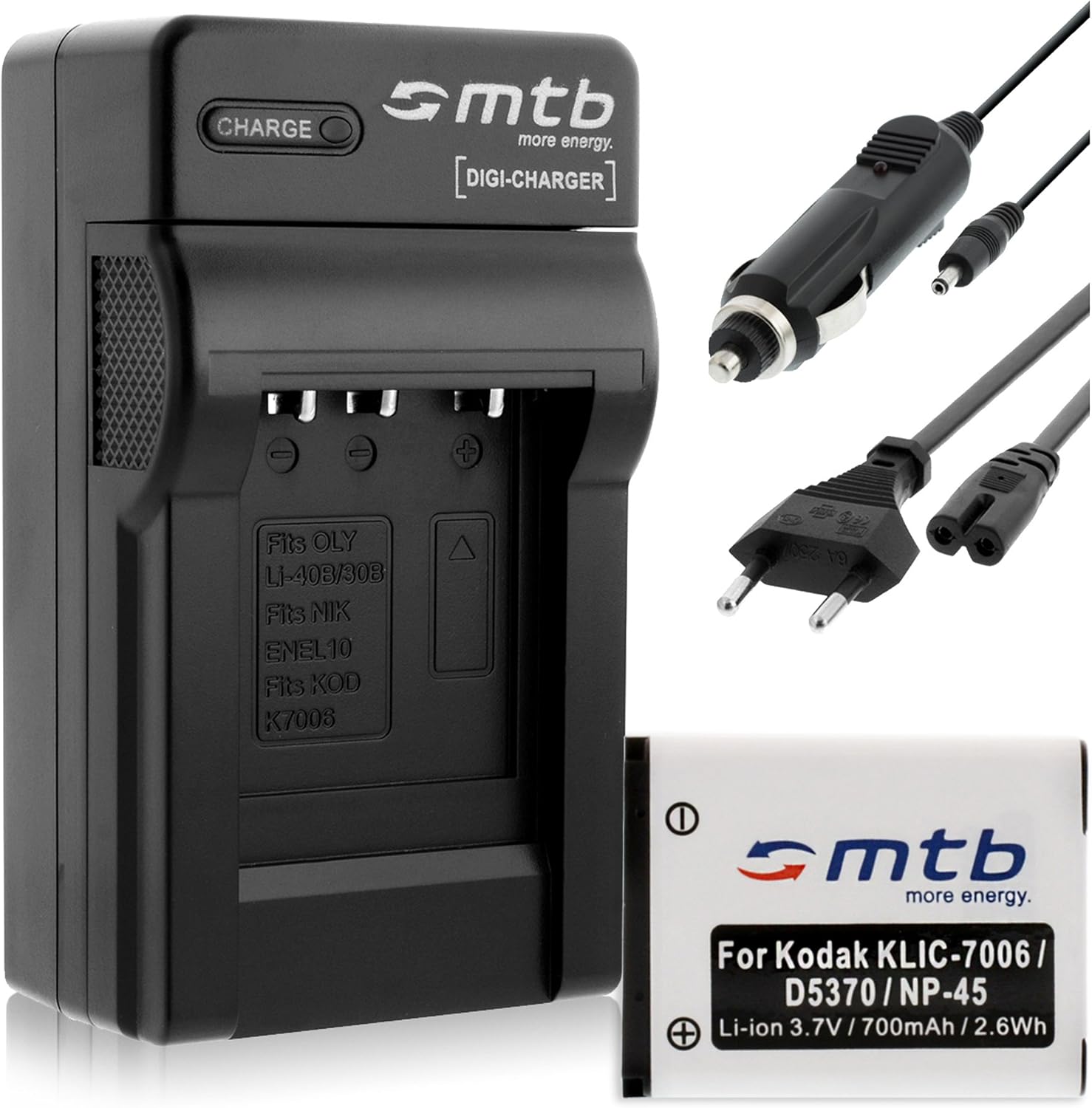 caricabatterie per kodak klics