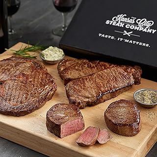 Premium Classic Steak Sizzler - Filet Mignon Steak, Kansas City Strips, Ribeye Steaks - Aged up to 28 Days, Perfect for Meat Lovers - Restaurant-quality steak from Kansas City Steak Company