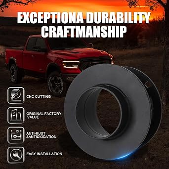 GAsupply 2.5 Front Leveling Lift Kits, Compatible with 1994-2013 Dodge Ram 1500 2500 3500 4WD, 2.5 Inch Raise Strut Suspension Spacers