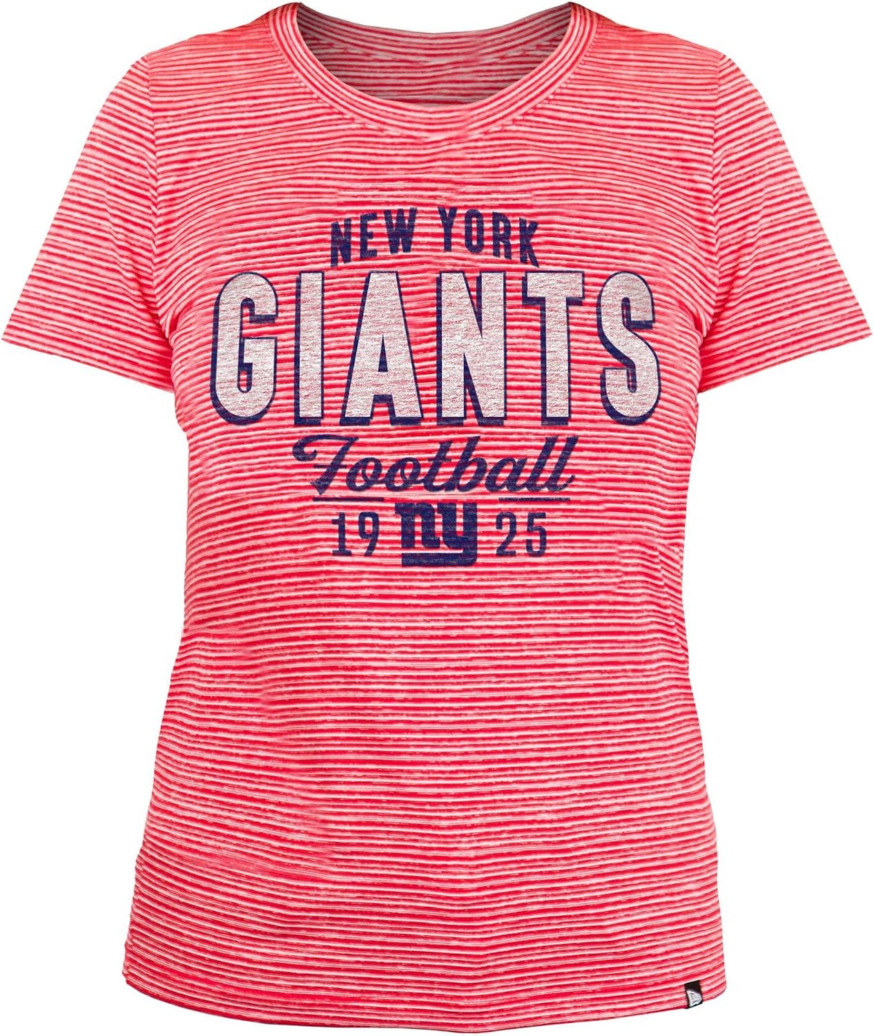 New Era Women's Short Sleeve Space Dye Crew Neck Tee Shirt - NFL Ladies Style T-Shirt