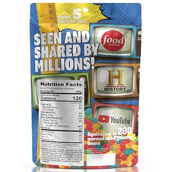 The Original Giant Gummy Bears!TM from GGB Candies (Blue Raspberry, 1 Pound)