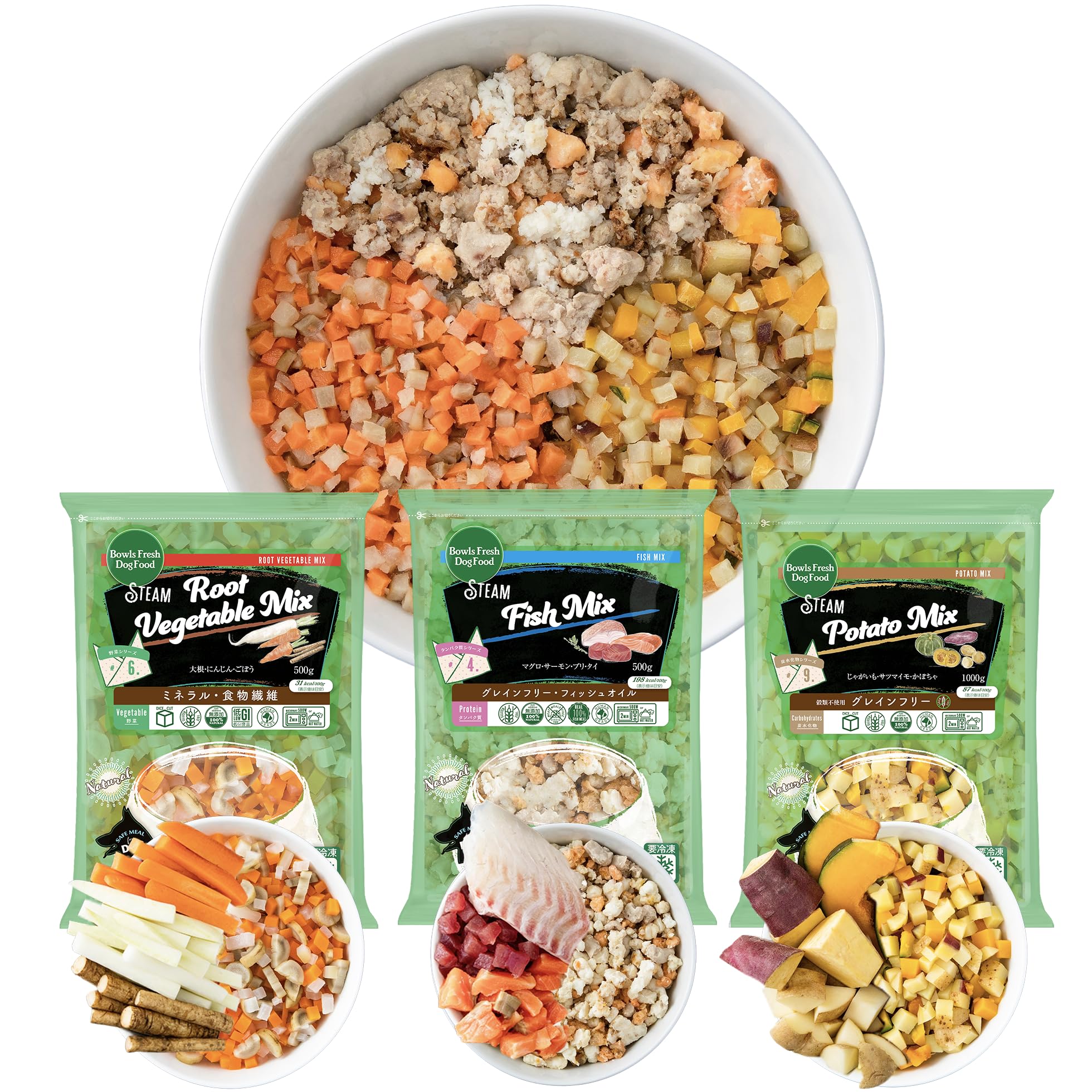 Bowls Fresh Dog Food 冷凍ドッグフード 5種セット Bowls お試し