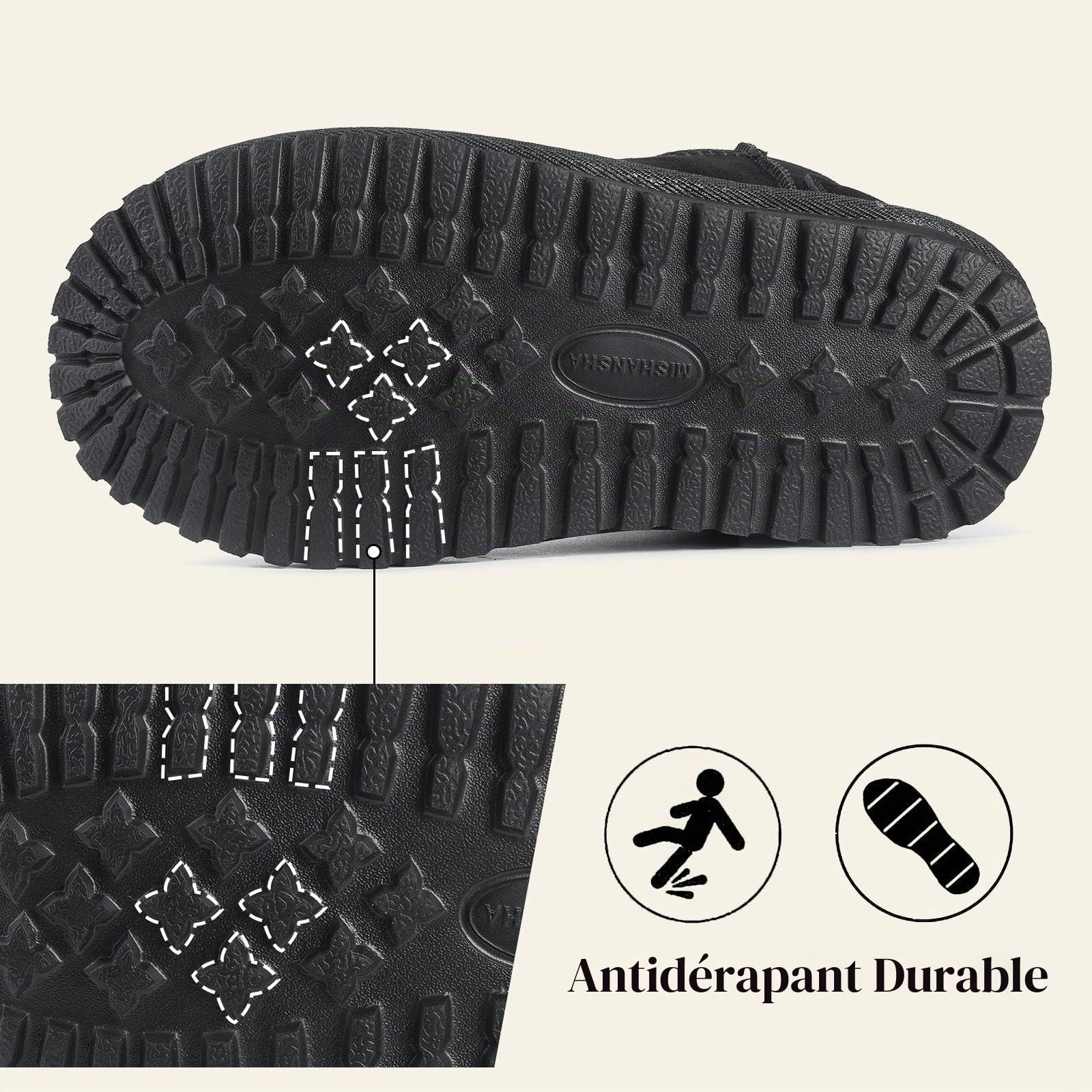 Mishansha Bottines d'hiver pour Enfant Chaudes GR.24-36