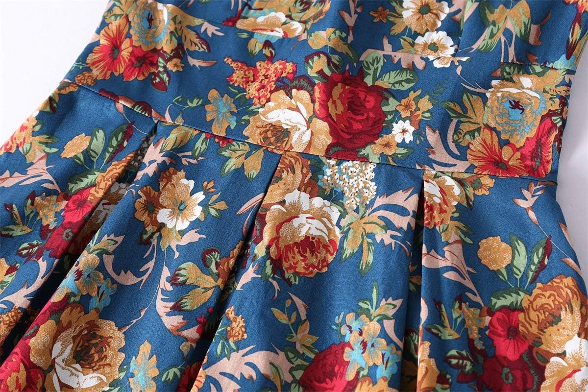 MINTLIMIT Women's 1950s Retro Vintage Cocktail Party 3/4 Sleeve Swing Dress - Image 2