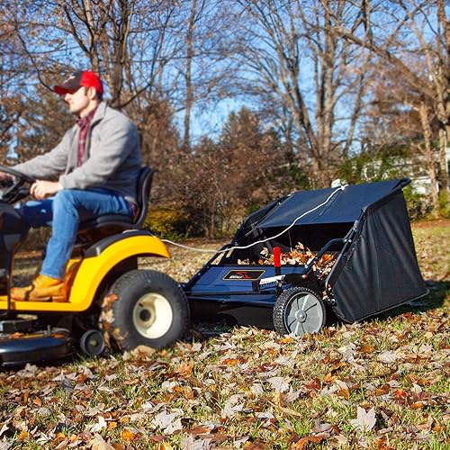 Miniatura 5 de Brinly STS-427LXH-A2 - Barredora de césped de remolque de 42 pulgadas fabricada en Estados Unidos con enganche universal