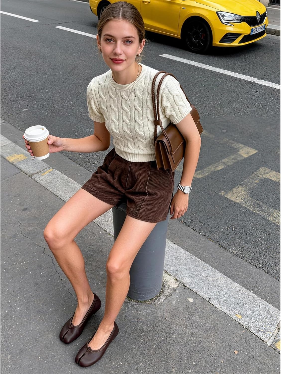 Tabi Shoes Women Split Toe Shoes Wide Width Ballet Flats Comfort Casual Work Shoes for Women Office - Image 2