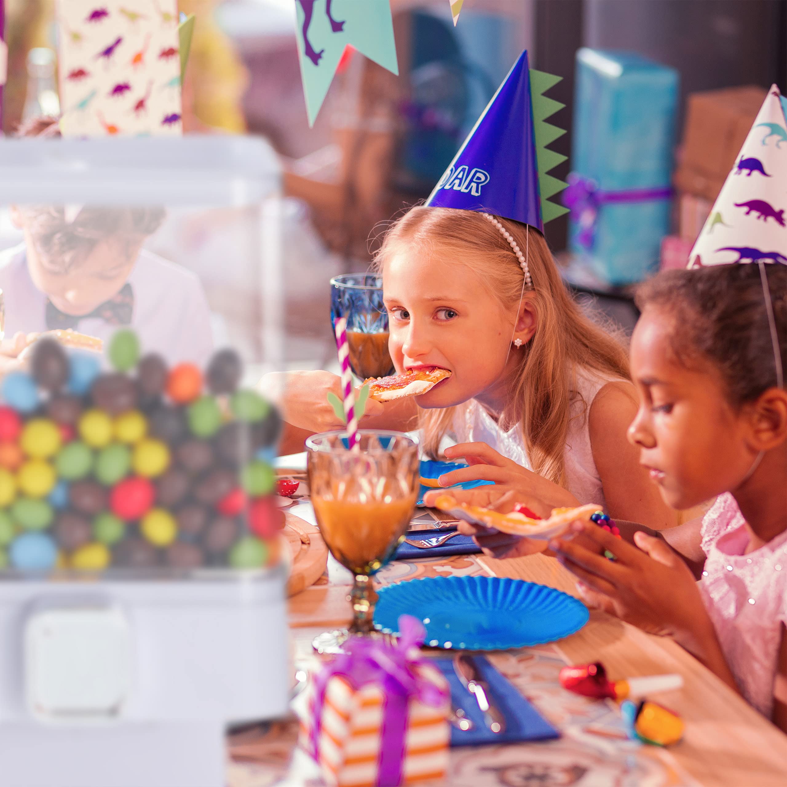 Relaxdays Dispenser Cereali Doppio, Distributore per i Corn Flakes, i Cioccolatini e i Dolcetti, in Plastica, Nero