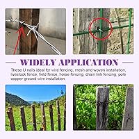 Vista 6 de Swpeet 151 alicates de esgrima de 10 pulgadas con cabeza de martillo y 3 tamaños de 3/4 pulgadas, 5/6 pulgadas, 3/2 pulgadas, juego de grapas