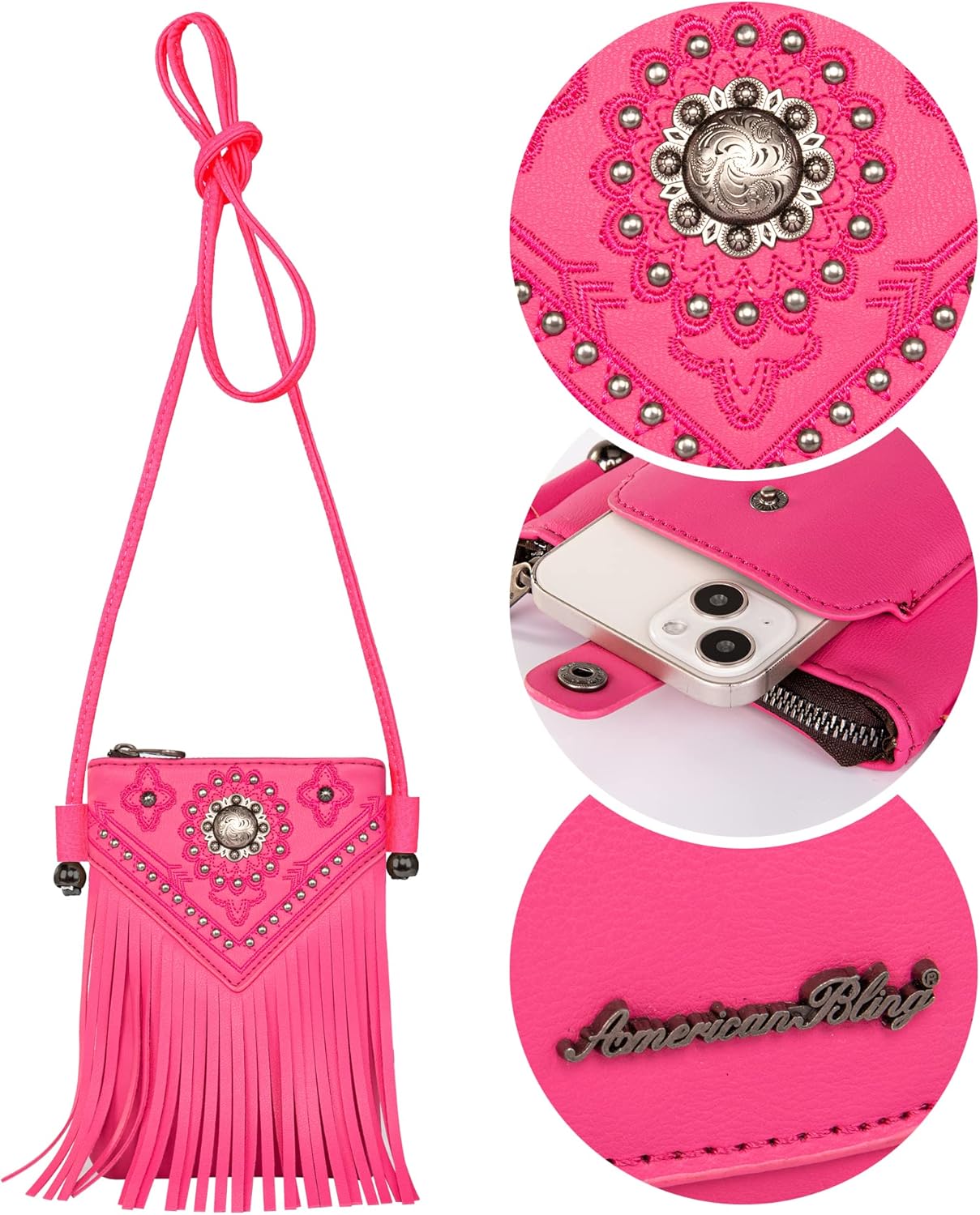 Montana West Small Crossbody Bags for Women Western Cell Phone Purse - Image 4