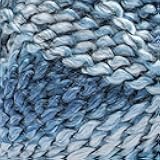Loops & Threads Textured Twist Yarn - Yarn for Knitting, Crochet, Weaving, and Arts & Crafts - Blue Yonder, Acrylic Blend, 6 oz