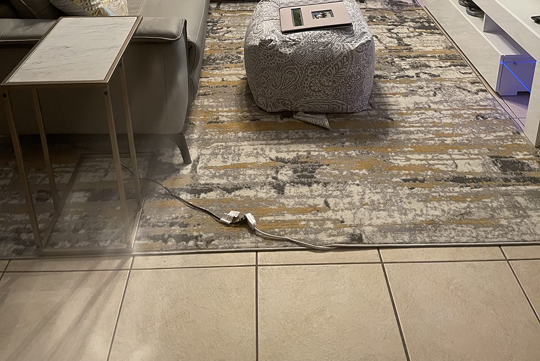 6/mo Finance Home Dynamix Melrose Lorenzo Area Rug, 4x5, Gray/Blue