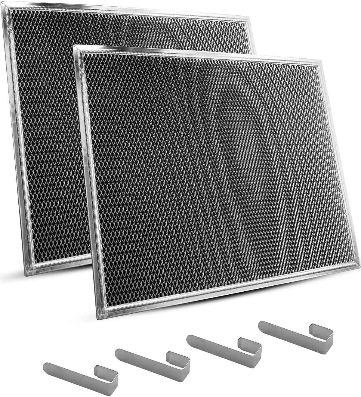 Range Hood Filter Fit for Whirlpool WVU37UC0FS0 WVU37UC0FB0 WVU37UC0FW0 WVU37UC6FS0 WVU57UC0FS0 WVU37UC6FB0 WVU37UC6FW0, Vent Hood Charcoal Filter Replace W10905734 AP6050126 4533728 PS12070219