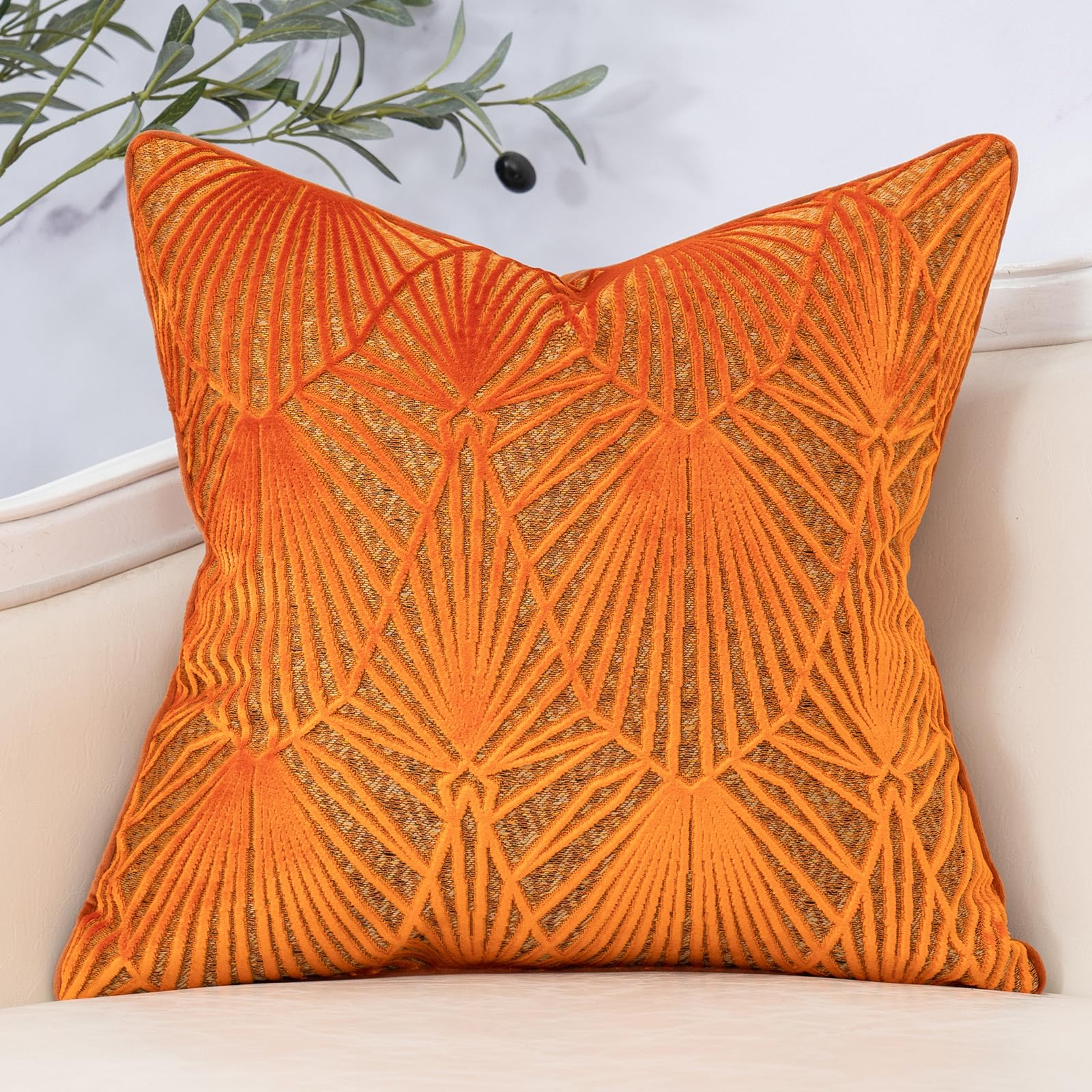 How to Use a Burnt Orange Sofa in Your Living Room | Apartment Therapy, image size:1600x1600