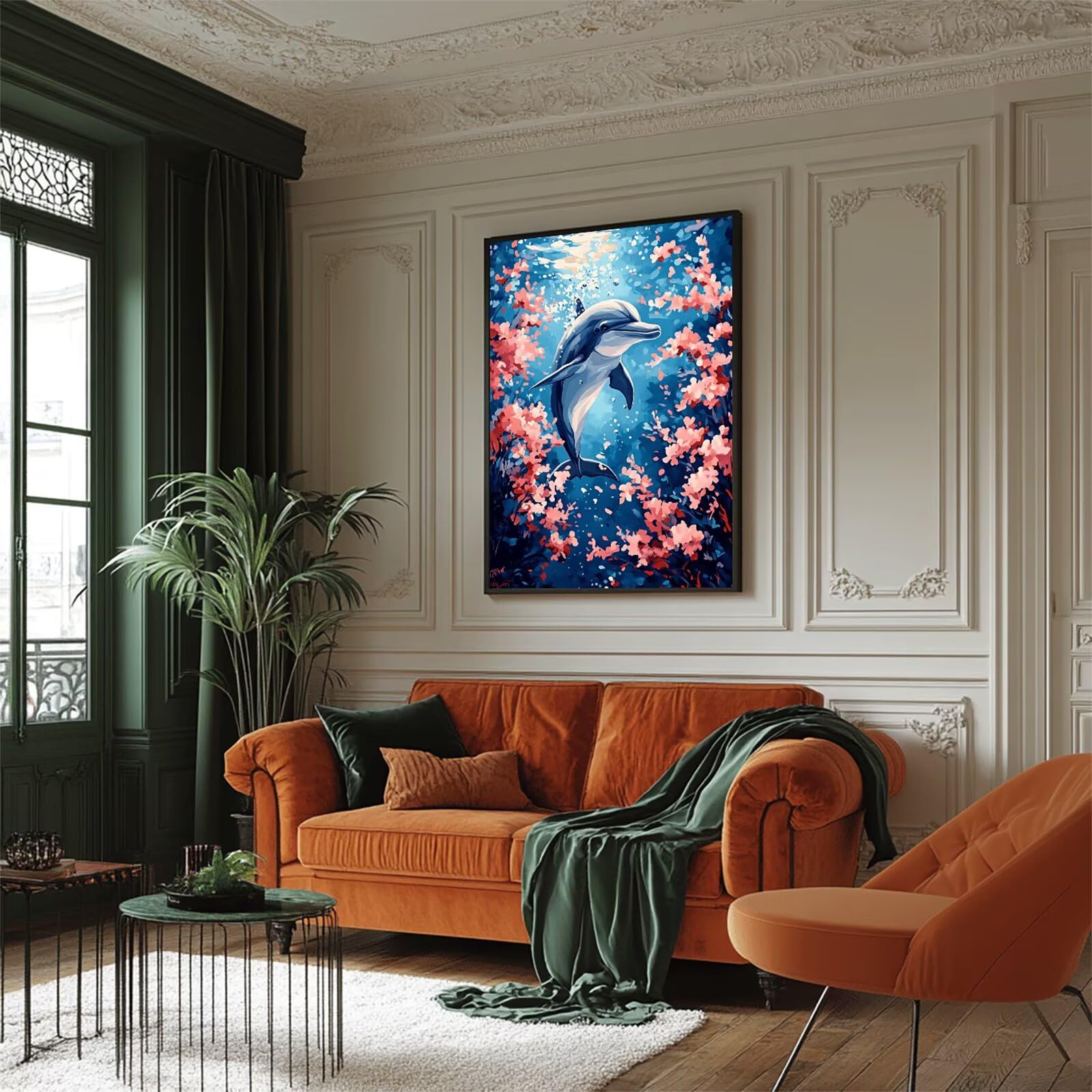 Peinture Numero Cheval Adulte avec Cadre, Peinture par Numero Animaux