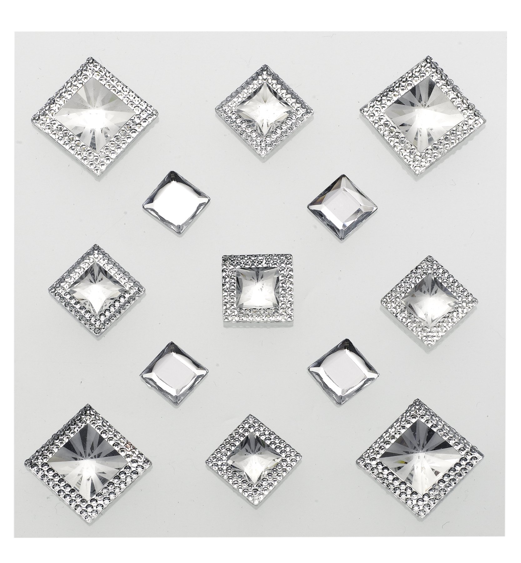 Jolee's Boutique Pyramid Gem Stickers, Diamond