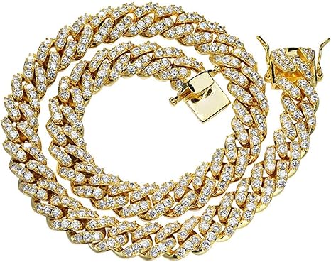 Miami Cuban Link Chain Choker Necklace 