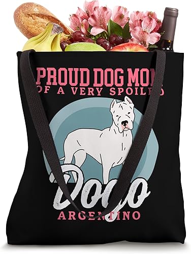 Miniatura 4 de Dueño de Dogo Argentinos Dog Mom Of A Spoiled Dogo Argentino Tote Bag