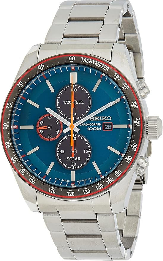 SEIKO Heren Chronograaf Solar Horloge met RVS Armband SSC717P1 : Amazon.nl:  Kleding, schoenen \u0026 sieraden
