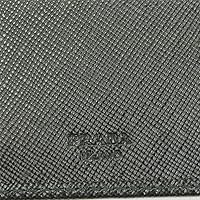 Amazon.com: Prada Mens Black Saffiano Leather Bi-fold Wallet